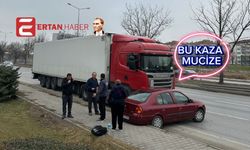 Eskişehir’de mucize trafik kazası