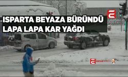 Isparta’da Şiddetli Kar Yağışı: Araçlar Yolda Kaldı