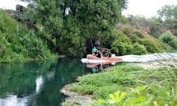 Kayıp genci arayan polisler,akıntının şiddetiyle ölümden döndü