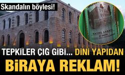 Skandalın böylesi: Dergahı biraya reklam yüzü yaptılar!