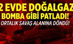 Uşak'ta iki ayrı evde doğal gaz patlaması oldu! Uşak'ta patlama yaşandı