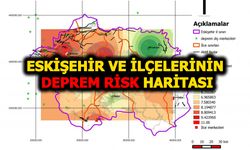 İşte Eskişehir ve ilçelerinin "Deprem Tehlike Haritası"