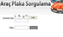 Plakadan araç sahibi sorgulama ekranı - Plakadan araç sahibi öğrenme