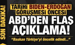 Son dakika: Tarihi Biden-Erdoğan görüşmesi öncesi ABD'den flaş açıklama!