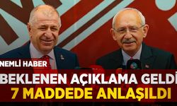 Kılıçdaroğlu ve Özdağ anlaştı! işte 7 maddelik mutabakat