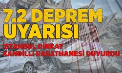 Kandilli Rasathanesi'nden 7.2 Deprem Uyarısı, İstanbul DİKKAT!