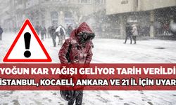Yoğun Kar Yağışı Geliyor! başta İstanbul, Ankara, olmak üzere 21 il etkilenecek