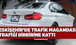 Eskişehir'de trafik magandası! 26 GG 484 trafiği birbirine kattı