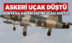 Konya’da askeri eğitim uçağı düştü!