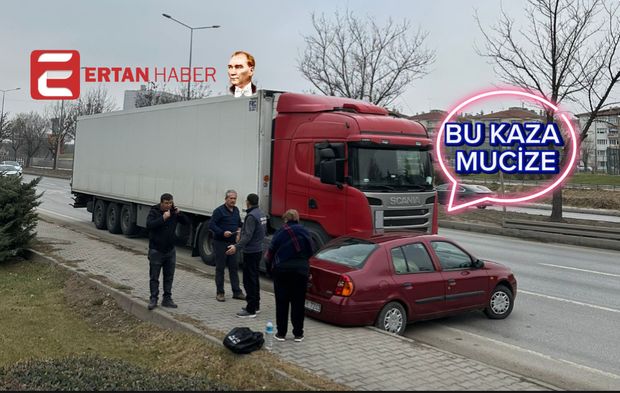 Eskişehir'de mucize trafik kazası