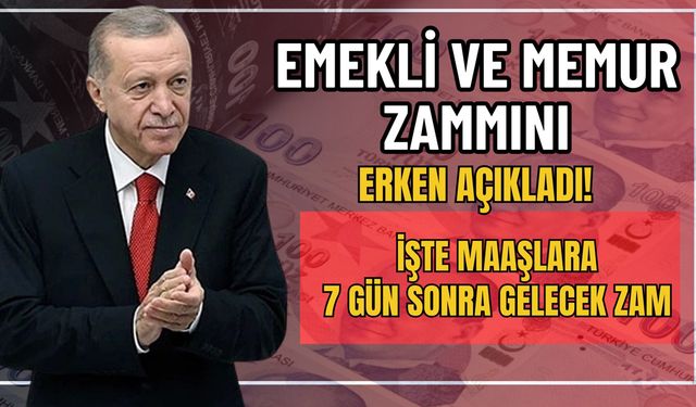 Memura ve emekliye %50 zam