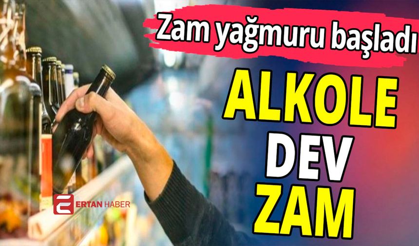 Alkollü içeceklere %20 ZAM